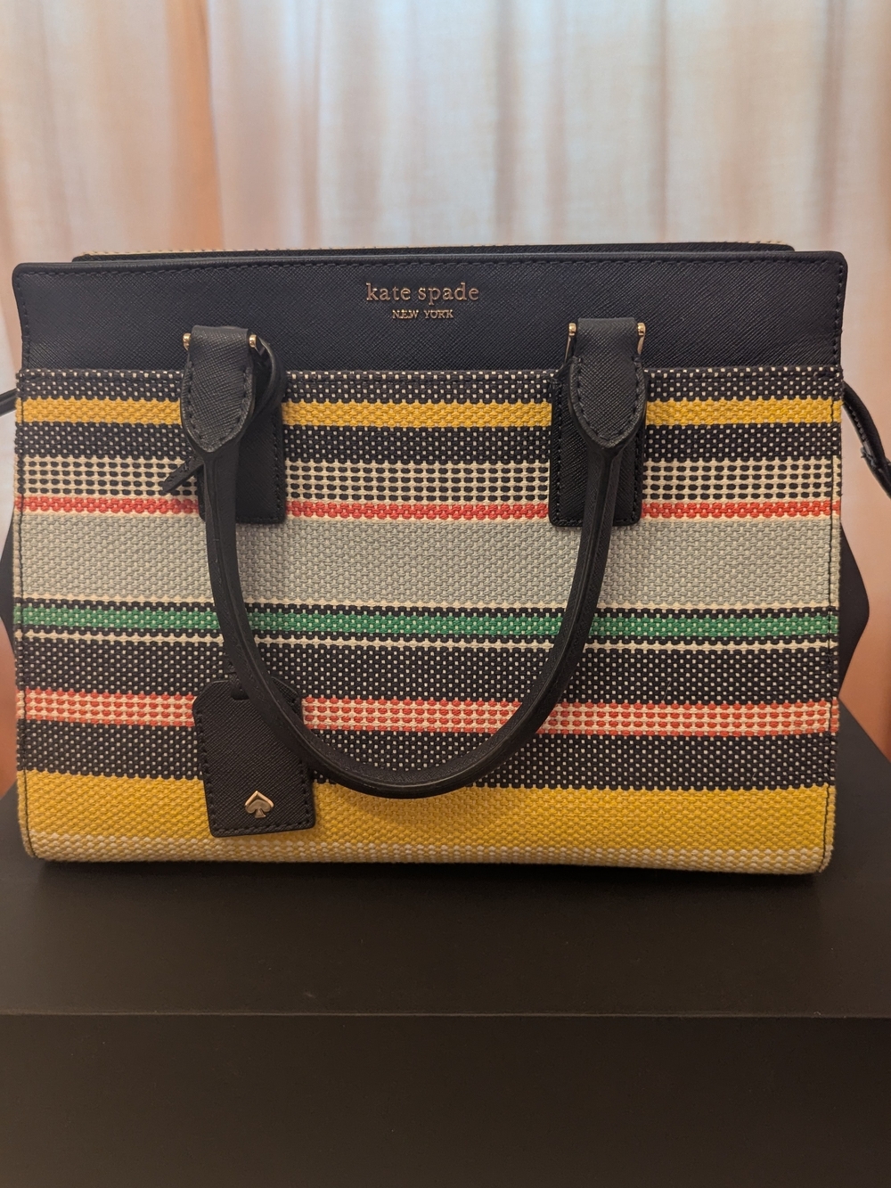 Kate Spade Cameron Boardwalk Stripe Medium Satchel